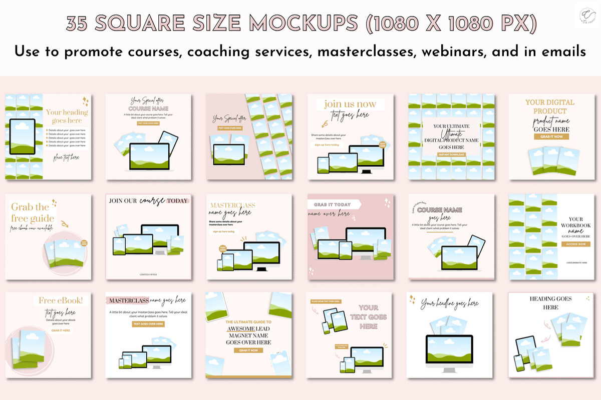 Digital product mockup Canva, a Mockup by Cate Creates (Photo 6 of 8)