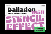 Balladon, a Font by Drizy (Thumbnail 1 of 9)
