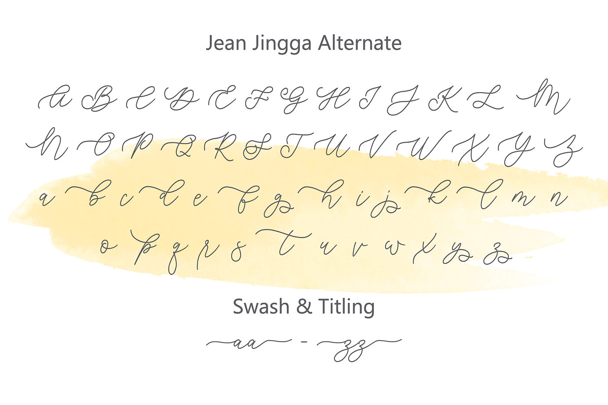 Jean Jingga, a Script Font by Aldedesign (Photo 9 of 10)