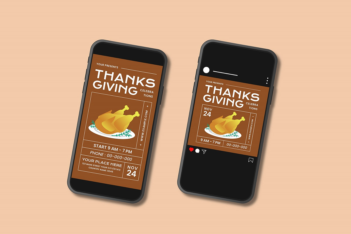 Thanksgiving Flyer Set, a Flyer Template by Patria Ari (P4tcreativa) (Photo 3 of 4)