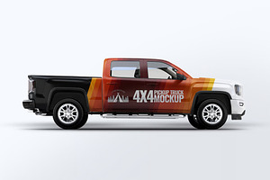 Truck 4X4 Mock-Up, a Product Mockup by DesignRushMarket