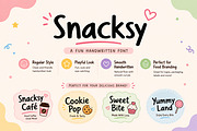 Snacksy – Playful Handwritten Font, a Handwritten Font by Wow Magic (Thumbnail 1 of 5)