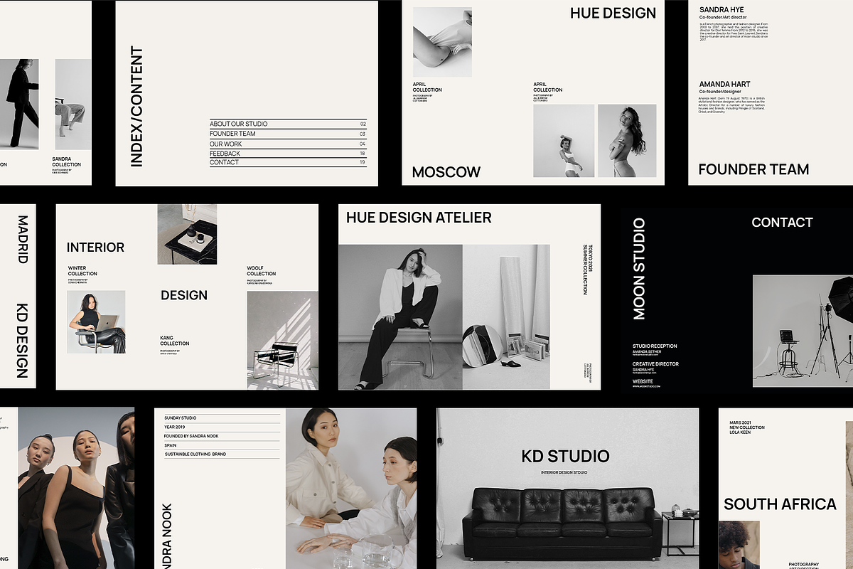 Portfolio Template - Canva & PSD, a Resume Template by Replika Machine (Photo 2 of 9)