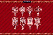 Chinese New Year Decorations SVG, an Illustration by defarmerdesign (Thumbnail 3 of 7)
