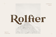 Rolfter - Classic Serif, a Serif Font by AlienValley (Thumbnail 1 of 9)