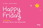 Happy Friday - Font & Dingbat Duo, a Handwritten Font by Mix Fonts (Thumbnail 1 of 13)