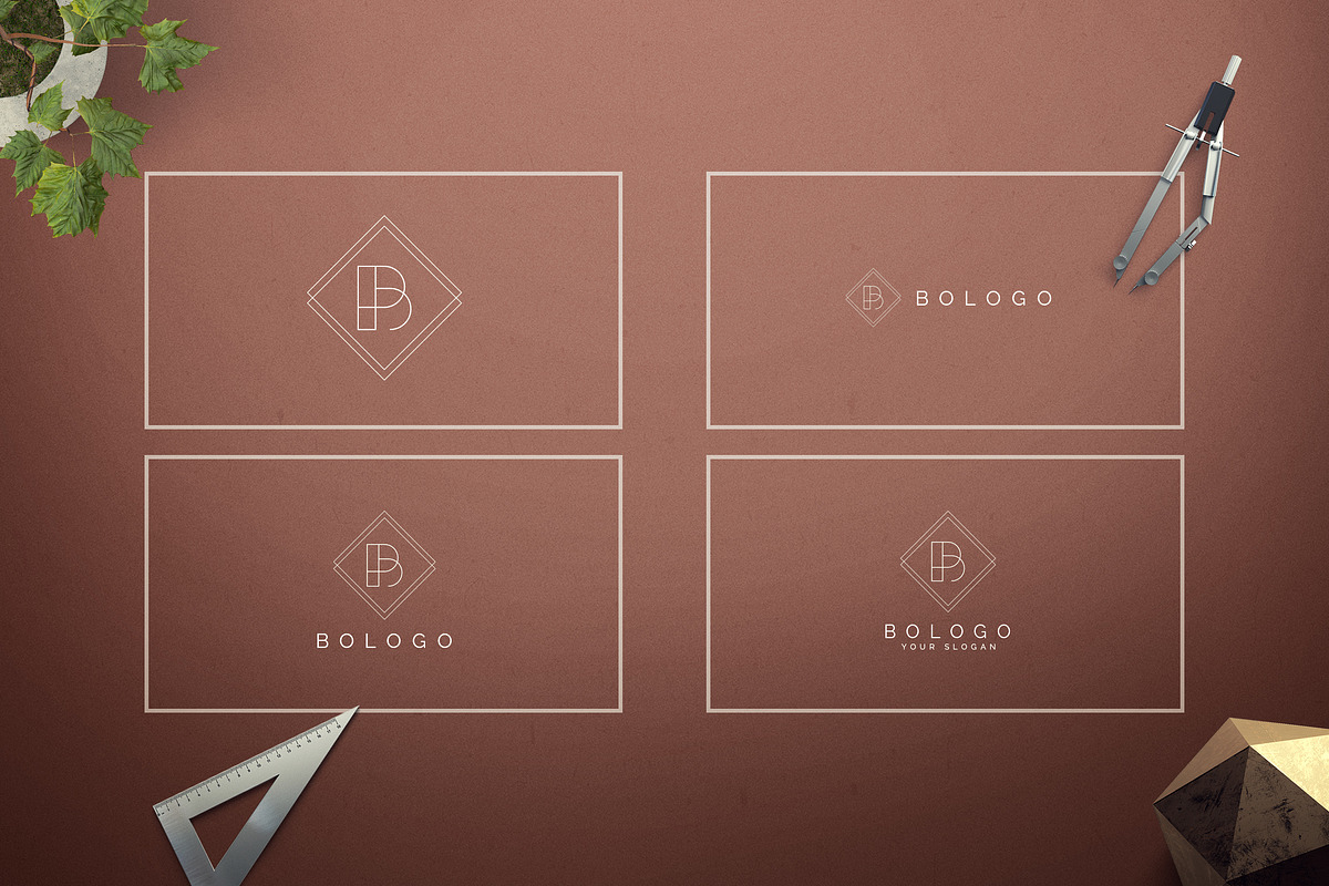 Geometric Letters and Logo Designs, a Branding & Logo Template by VP Fonts (Photo 3 of 28)