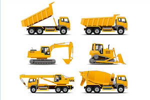 Construction Machinery Illustrations