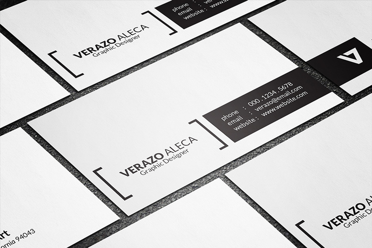 Simple Minimal Business Card, a Business Card Template by Verazo (Photo 3 of 3)