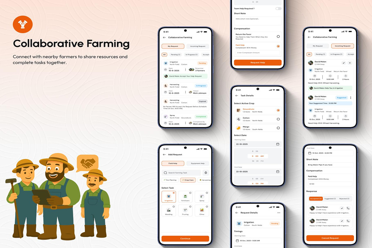 CropCore Smart Farming App UI Kit, an UI Kit Template by Creative Perspective (Photo 6 of 8)