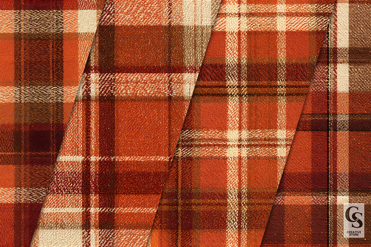 Luxury Autumn Plaid Seamless Pattern, a Pattern Graphic by Creative Store (Photo 2 of 5)