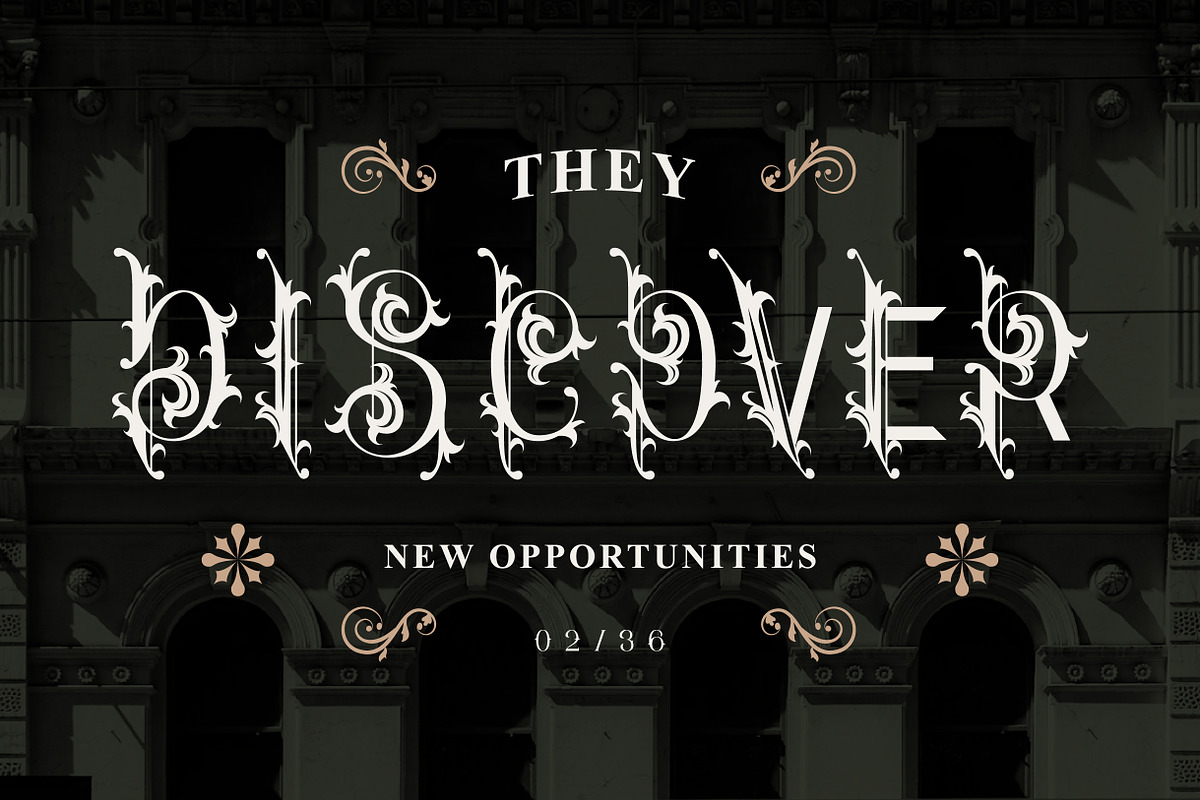Clister – Blackletter Ornamental, a Blackletter Font by Vadovastd (Photo 7 of 7)