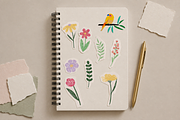 Hand-Cut Paper Flowers & Birds, a Decorative Illustration by Anna Studio (Thumbnail 3 of 11)