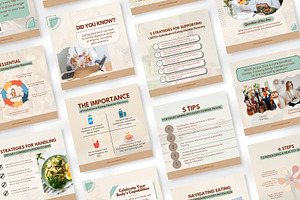 200 Eating Disorders Canva Templates