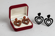 Heart Shape Earring Laser Cut File, an Object Graphic by Amazin_art (Thumbnail 1 of 6)