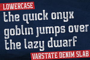 Varstate Denim Slab Font