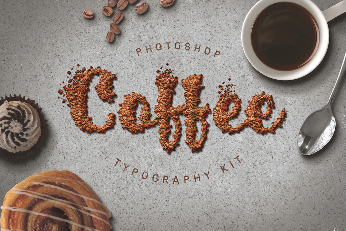 Food Typography PSD Actions, an Action Add-On by Designdell (Photo 5 of 6)