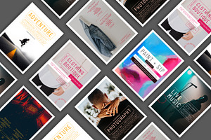 Minimal Event Flyers AI+PSD 7 in 1