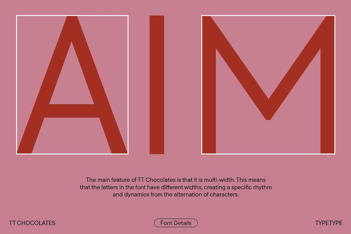 TT Chocolates, a Sans Serif Font by TypeType (Photo 3 of 11)