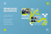 Renegade Deviation - Thank You Card, a Print Template by StreaksideStd (Thumbnail 1 of 3)