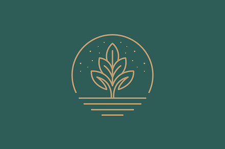 Botanical Plant Logo Circular, a Branding & Logo Template by Signatoro