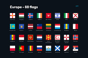 Flags of Europe Vector Square Icons, an Icon by bvcreates (Thumbnail 3 of 5)