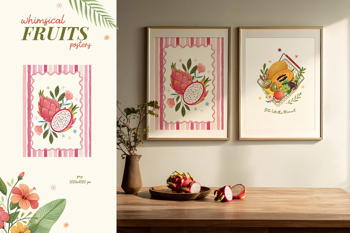 Whimsical Fruits kit, an Object Graphic by Polli Deeva (Photo 8 of 13)