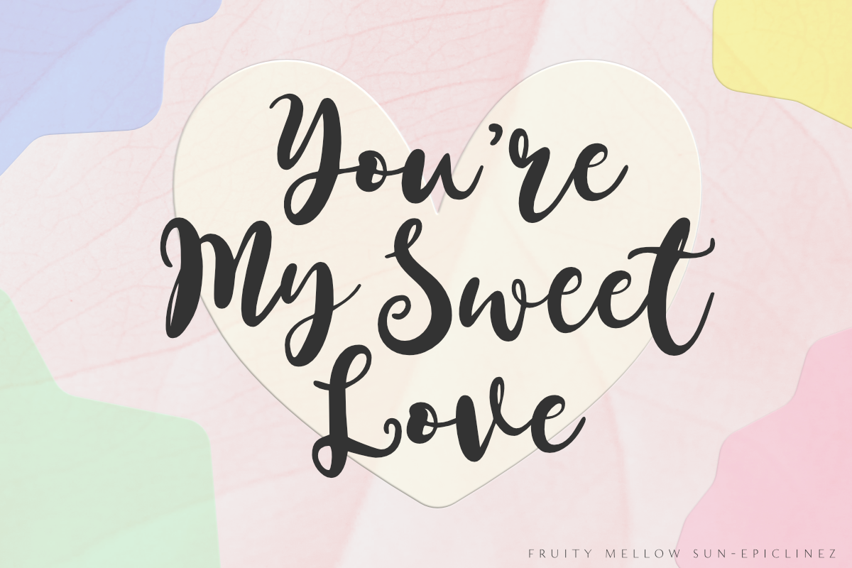 Fruity Mellow Sun, a Script Font by Epiclinez (Photo 4 of 5)