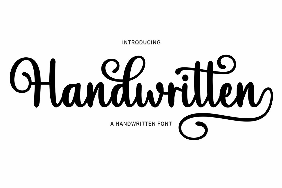 Handwritten, a Script Font by Bosstype Studio (Photo 1 of 7)