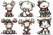 Whimsical Winter Clipart, an Illustration by Craft Nest (Thumbnail 3 of 6)