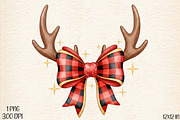 Christmas Coquette Bow PNG, an Illustration by Designworld (Thumbnail 1 of 5)