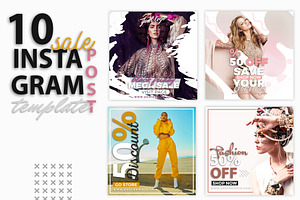 instagram Post Template-Sale, a Social Media Template by illycreative