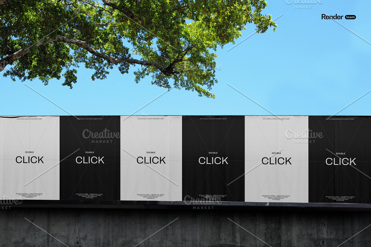Advertising Posters Mockup Set, a Mockup by Renderteam (Photo 12 of 17)