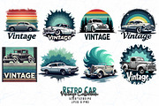 80 Groovy Vintage Car Lover T-shirt, an Illustration by Sofia's Fashion (Thumbnail 9 of 9)