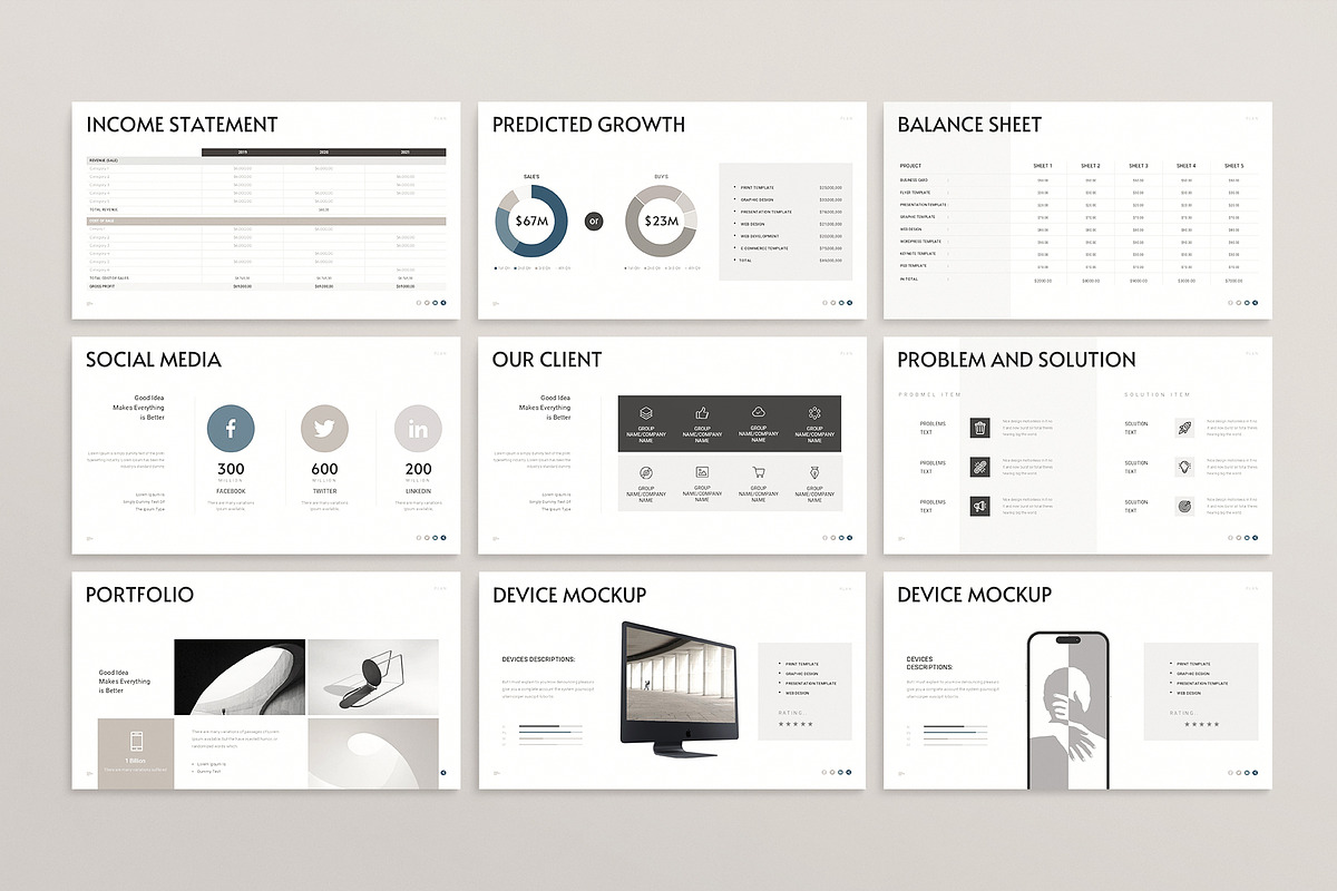Minimal Business Plan Template Canva, a Presentation Template by ArtisanaAura (Photo 17 of 20)