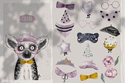 EXOTIC BABIES watercolor set, an Animal Illustration by Natali Smolova (Thumbnail 5 of 8)