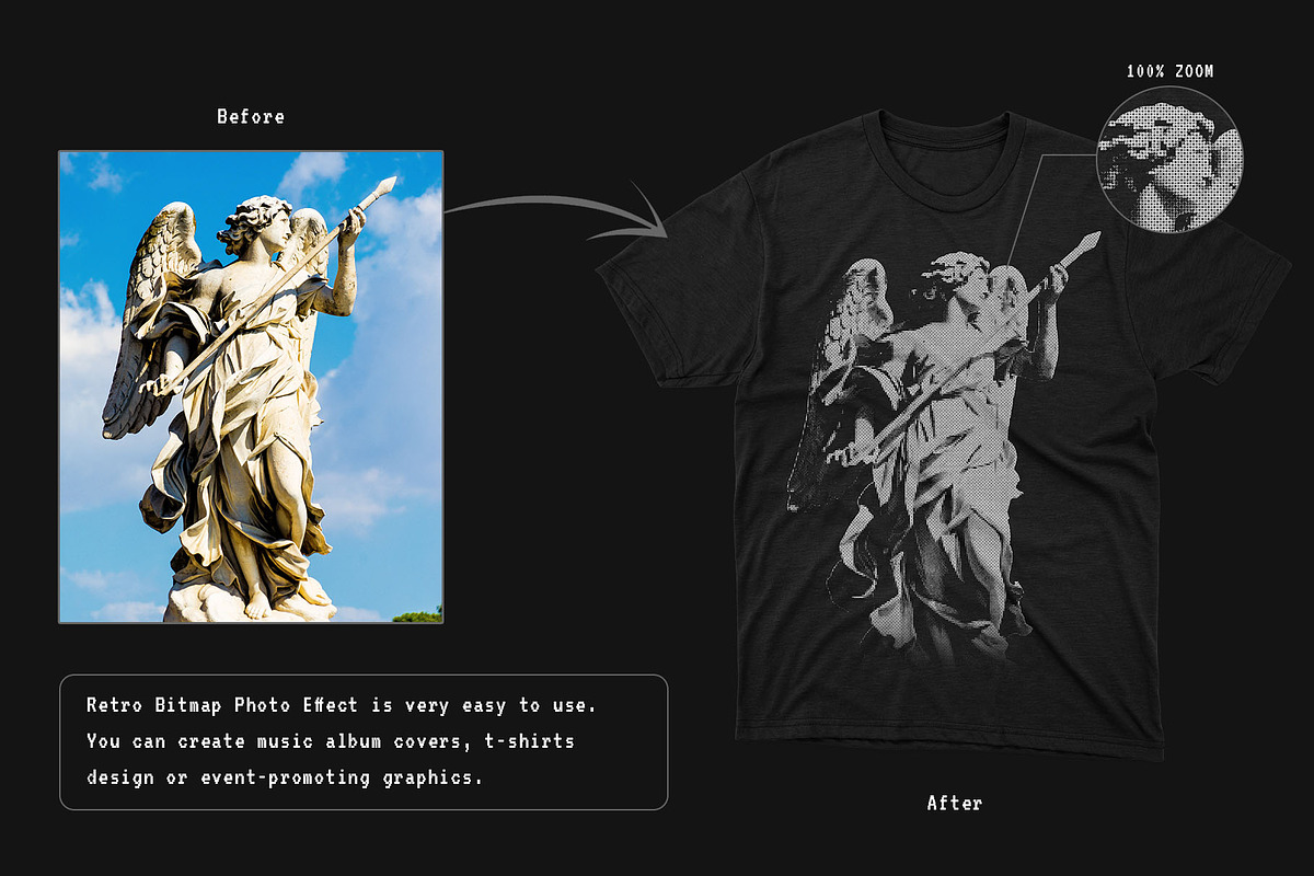 Retro Bitmap Photo Effect, a Layer Style Add-On by Shyeno (Photo 2 of 9)