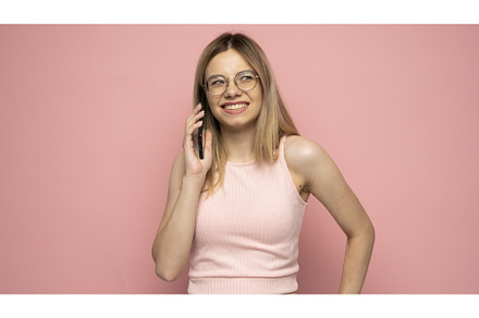 Closeup photo of attractive positive, a Person Photo by volodymyrshtun13795
