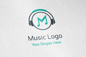 Music Headphone Logo