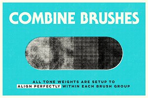 Halftone Texture Brushes