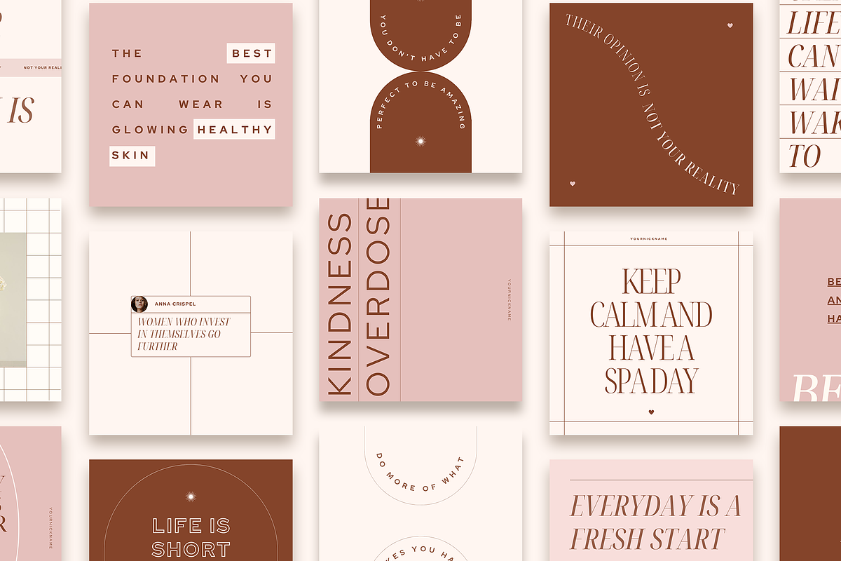 Pink Instagram Quotes, a Social Media Template by Kseniia_Design (Photo 6 of 8)
