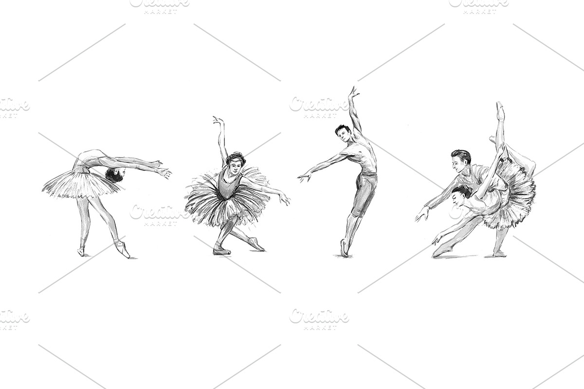 Ballet set illustrations, an Illustration by Ana Capree (Photo 3 of 8)