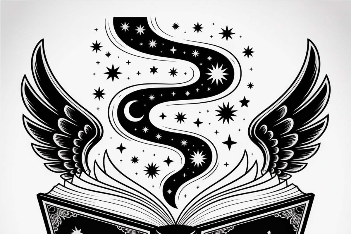 silhouette of a witch’s spellbook, an Illustration by Amazin_art (Photo 10 of 20)