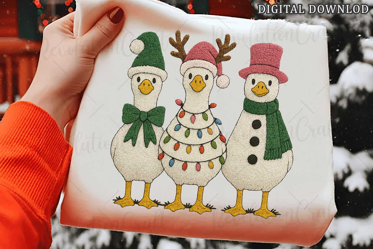 Christmas Crochet Silly Goose Png, an Illustration by OK Design (Photo 1 of 6)