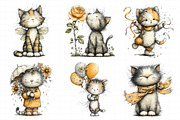 Spring Cat Clipart, an Illustration by Daily.Designs (Thumbnail 4 of 8)