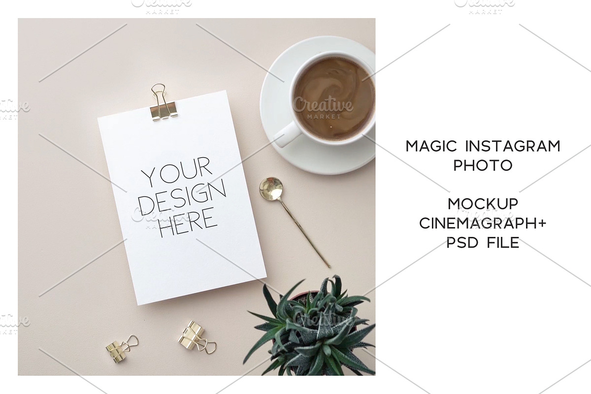 Animated Instagram photo. Mockup #18, a Social Media Template by Una Matison (Photo 2 of 3)