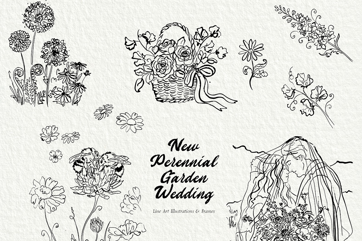 New Perennial Garden Wedding, a Decorative Illustration by divanovskaya_nv (Photo 10 of 27)