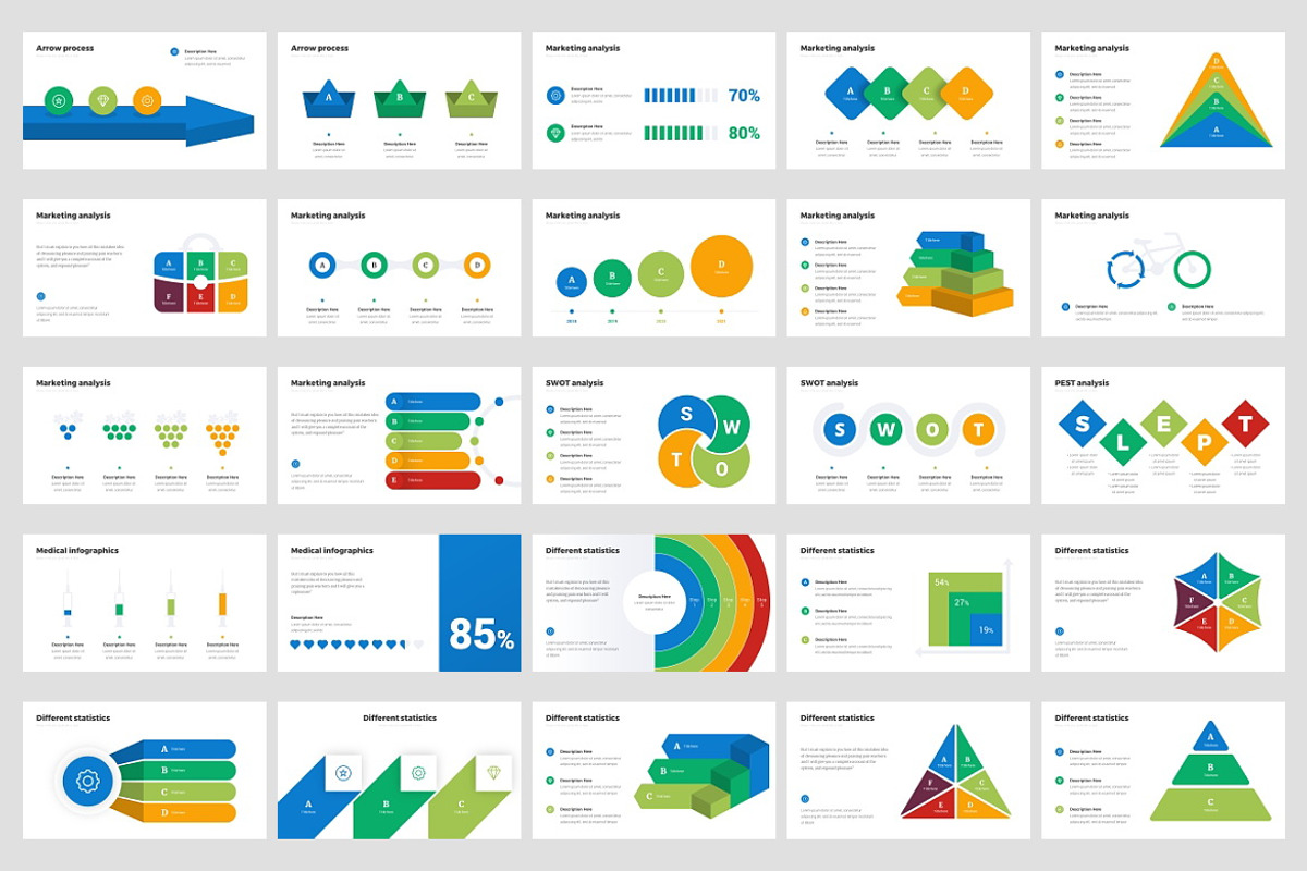 Infographics v.1, a Presentation Template by Presentation Templates (Photo 3 of 4)