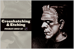 Crosshatching Procreate Brushes