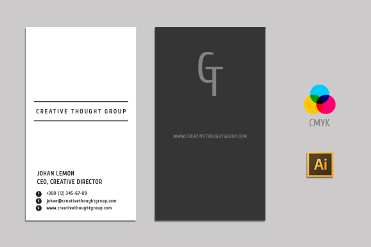 Personal Business Card Template v.2, a Business Card Template by ItemBridge (Photo 2 of 2)